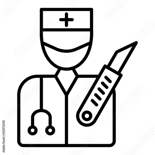 Surgery Line Icon