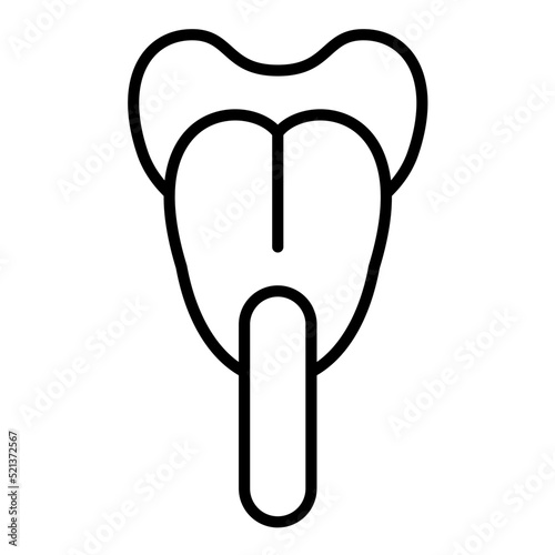 Tongue Depressor Line Icon