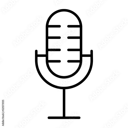 Microphone Line Icon