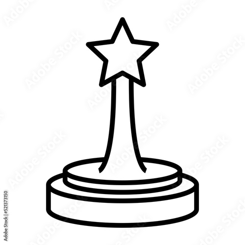 Oscar Award Line Icon