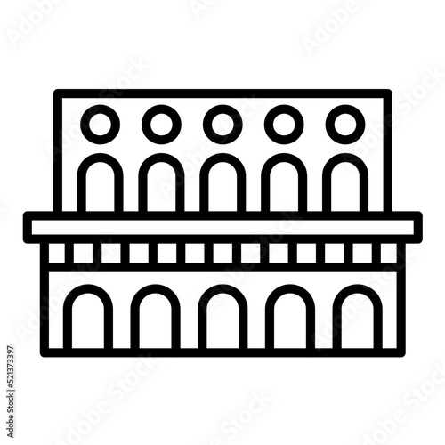 Aqueduct Line Icon