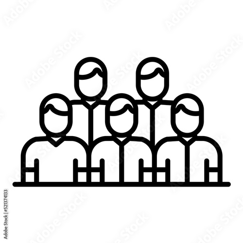 Spectator Line Icon