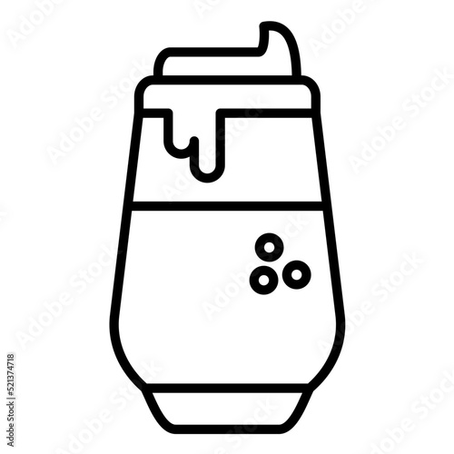 Dalgona Line Icon