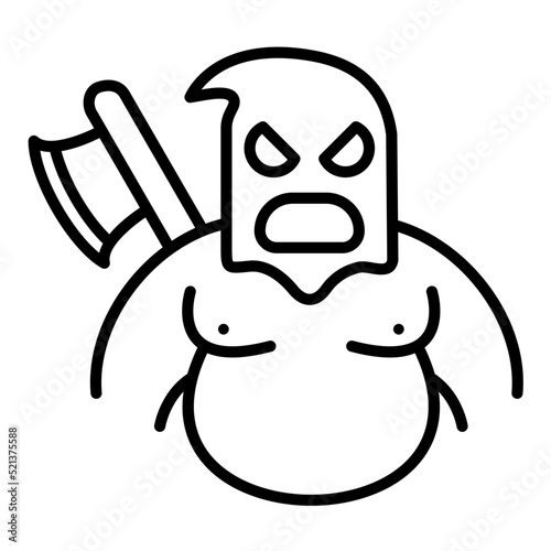 Executioner Line Icon