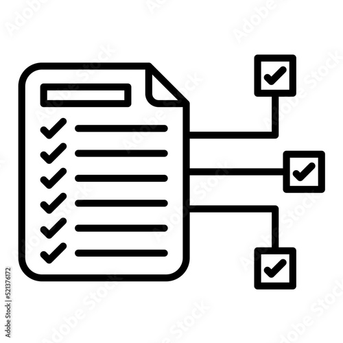 Scrum Tasks Line Icon