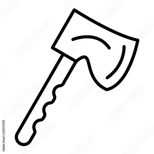 Hatchet Line Icon