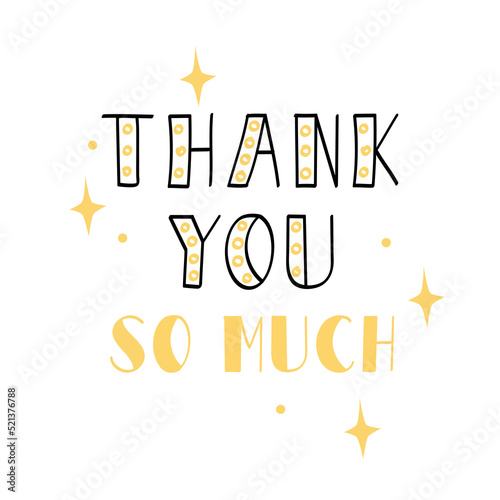 Thank you card - hand drawn