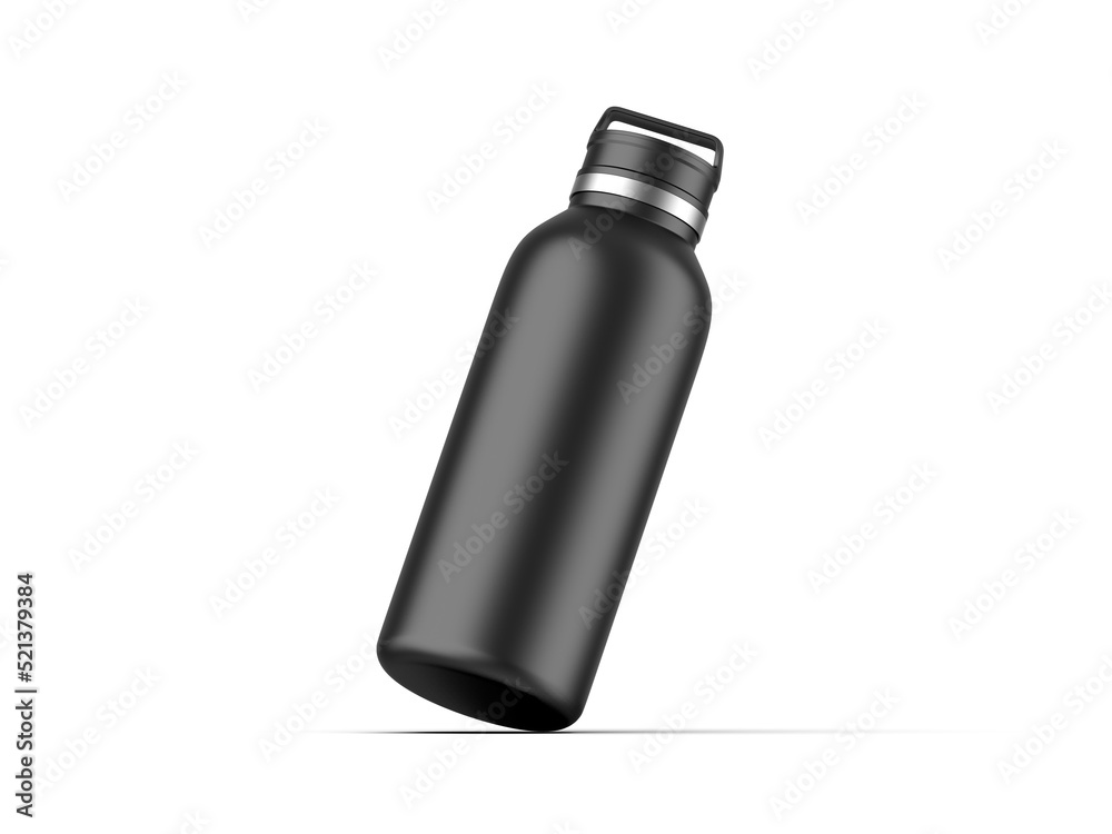 Tumbler thermos flask mockup template on isolated white background, 3d render illustration. Tumbler thermos flask mockup template on isolated white background, 3d render illustration.