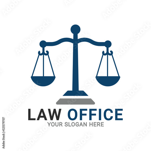 Law office logo, law firm logo vector, legal logo template
