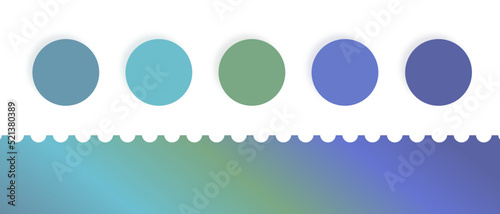 Medium color palette with gradient for web, fashion, art, illustration, etc