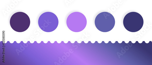 Serene monochrome color palette with gradient for we, illustration, art, fashion, etc.
