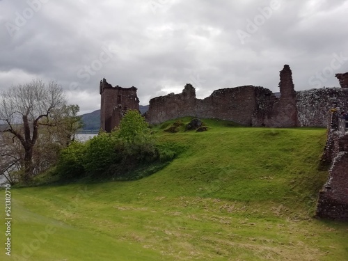Urquhart Castle, Iverness UK, Ruins od the Urquhart Castle in Iverness United kingdom next to Loch Ness lake