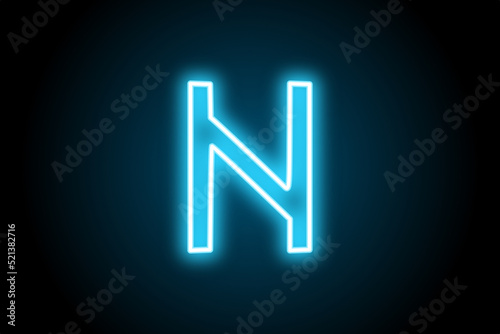 Hagalaz viking norse nordic rune glowing neon symbol 