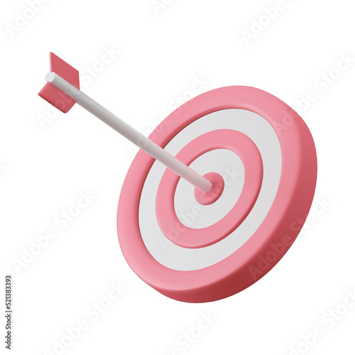 3d Arrow hit the center of target