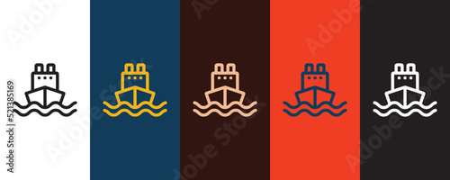 Ship icon for web and mobile