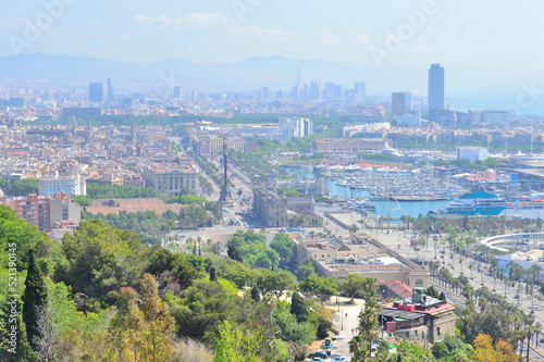 Top-view of Barcelona