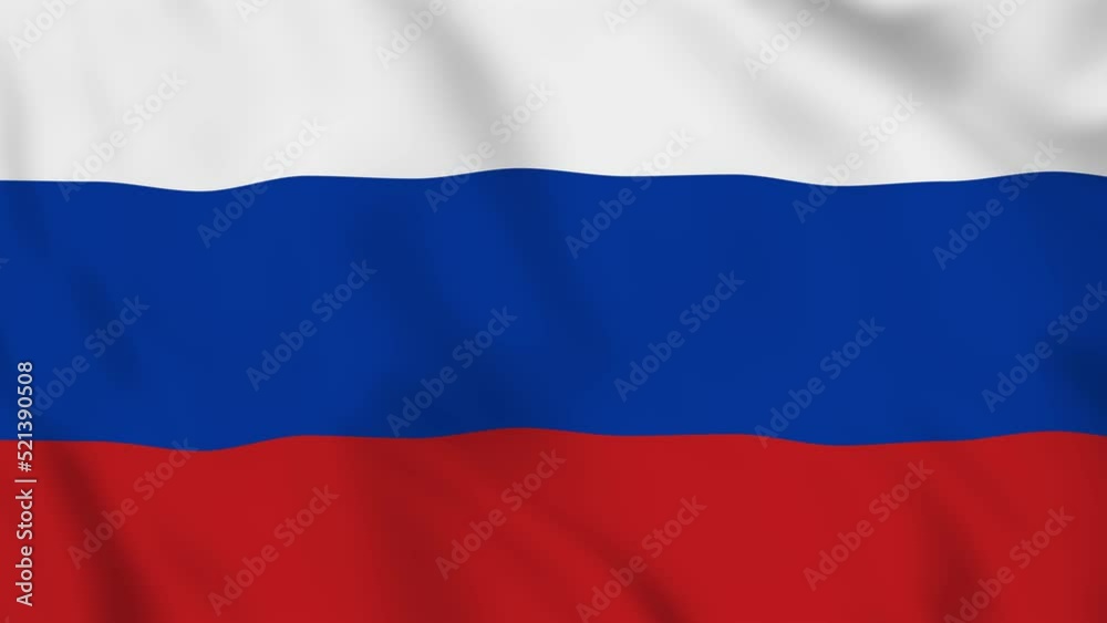 Russian Federation realistic waving flag. smooth seamless loop 4k video Russian Federation realistic waving flag. smooth seamless loop 4k video