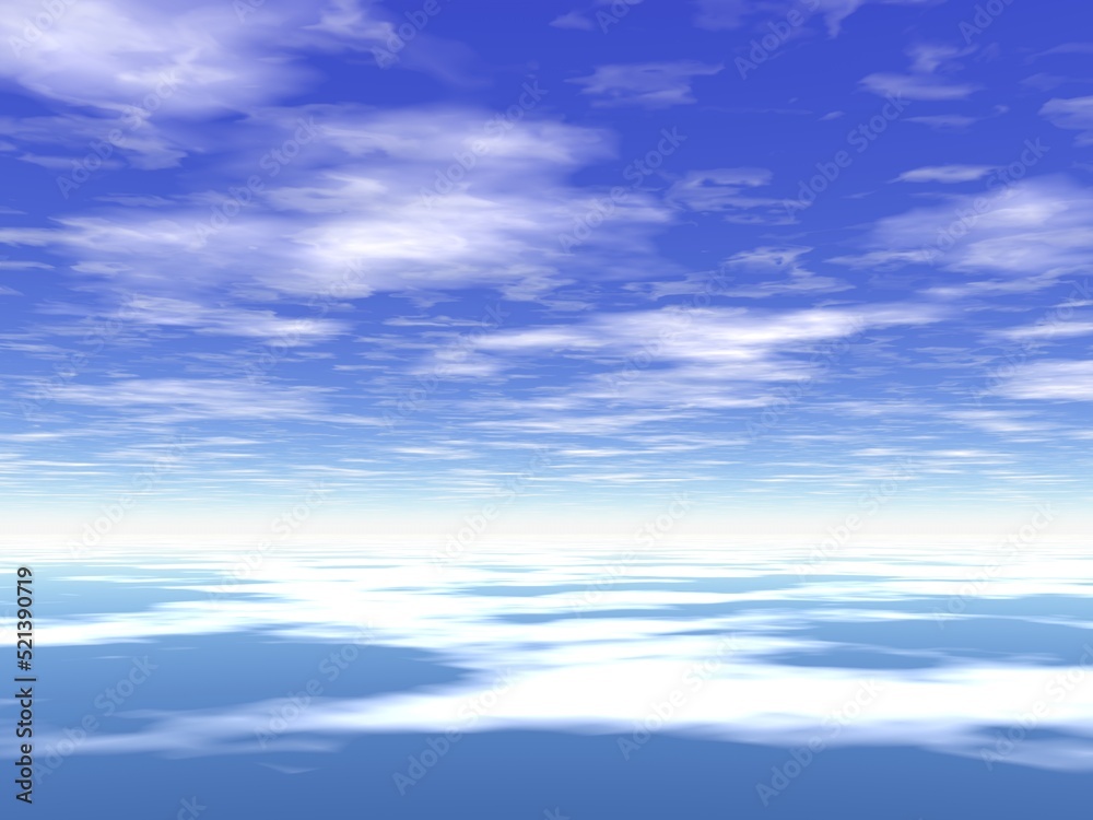 Fototapeta premium 幻想的な空と雲
