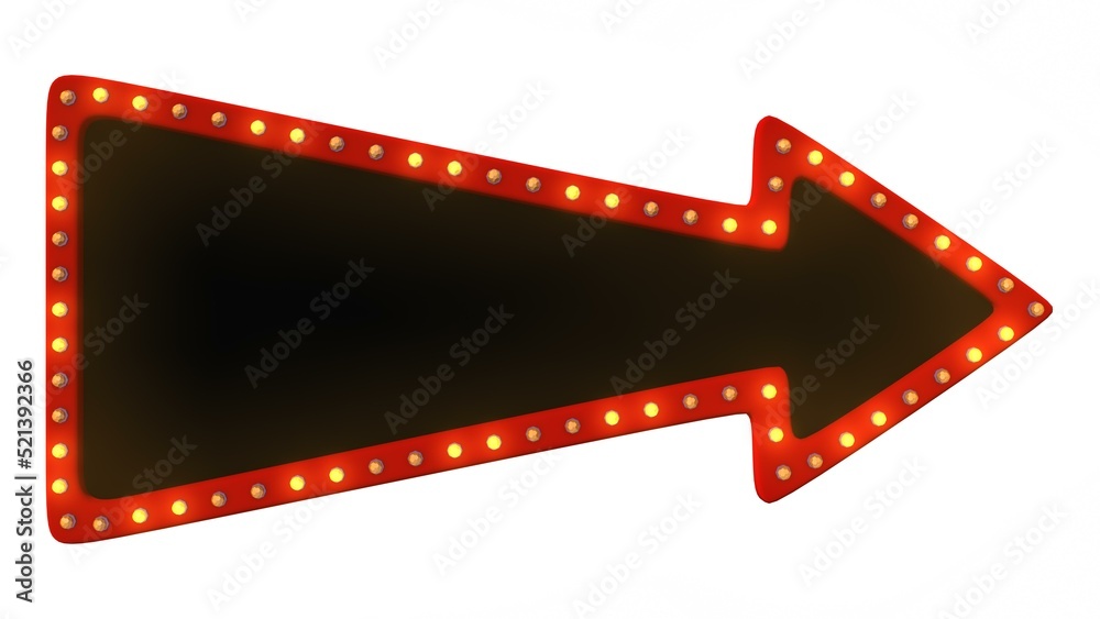 Obraz premium Frame and gold light polygon style on white background. 3d rendering