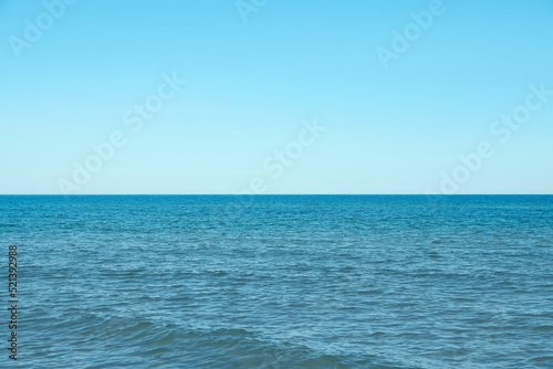 Beautiful view of sea on sunny day