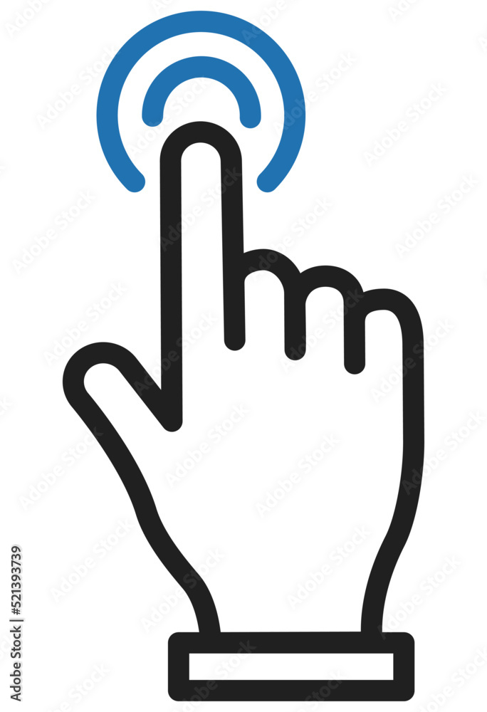 指先が強調されている指のアイコン Stock Vector | Adobe Stock