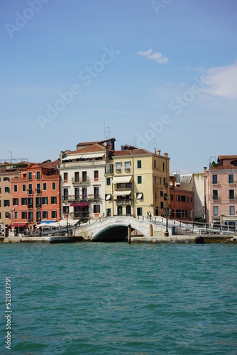 Venice Italy Boat old buildings Big boats boat Canals © Anton