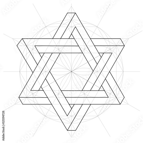 sacred geometry with ancillary line