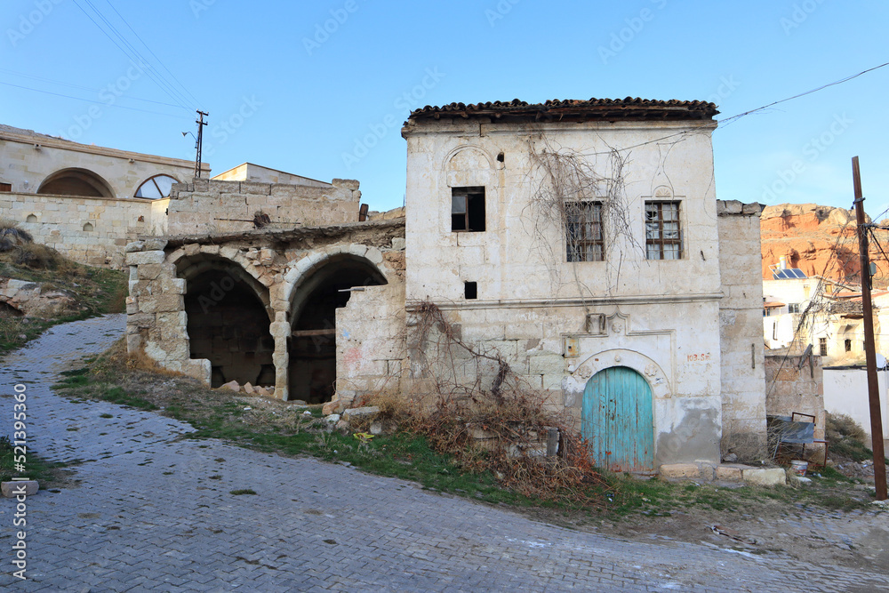 Architecture of Old Town in Avanos, Cappadocia, Turkey	
