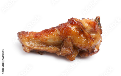 Delicious fried chicken wing isolated on white © New Africa
