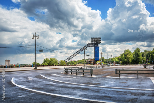 Photography Cable car and highway, Vorobyovy Gory, Moscow