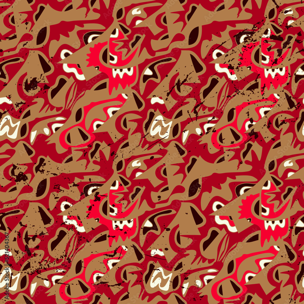 Abstract seamless artwork with unusual pattern Abstract seamless artwork with unusual pattern