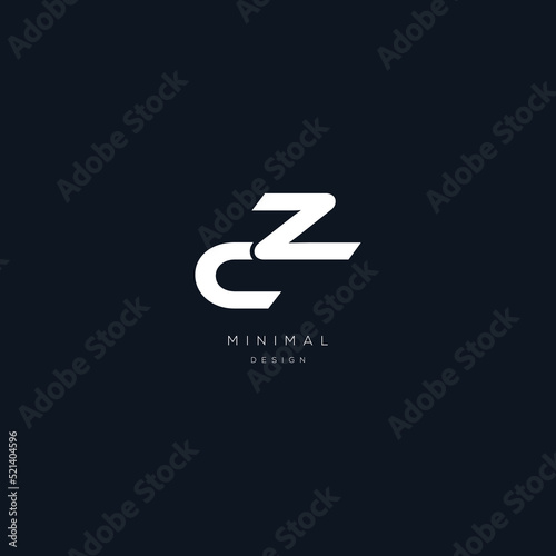 Initial letter zc sport vector icon