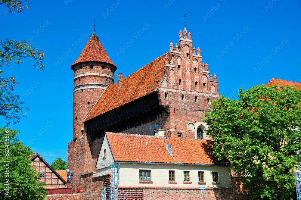 Castle of Warmian Bishops in Olsztyn, capital of Warmian-Masurian Voivodeship, Poland.
