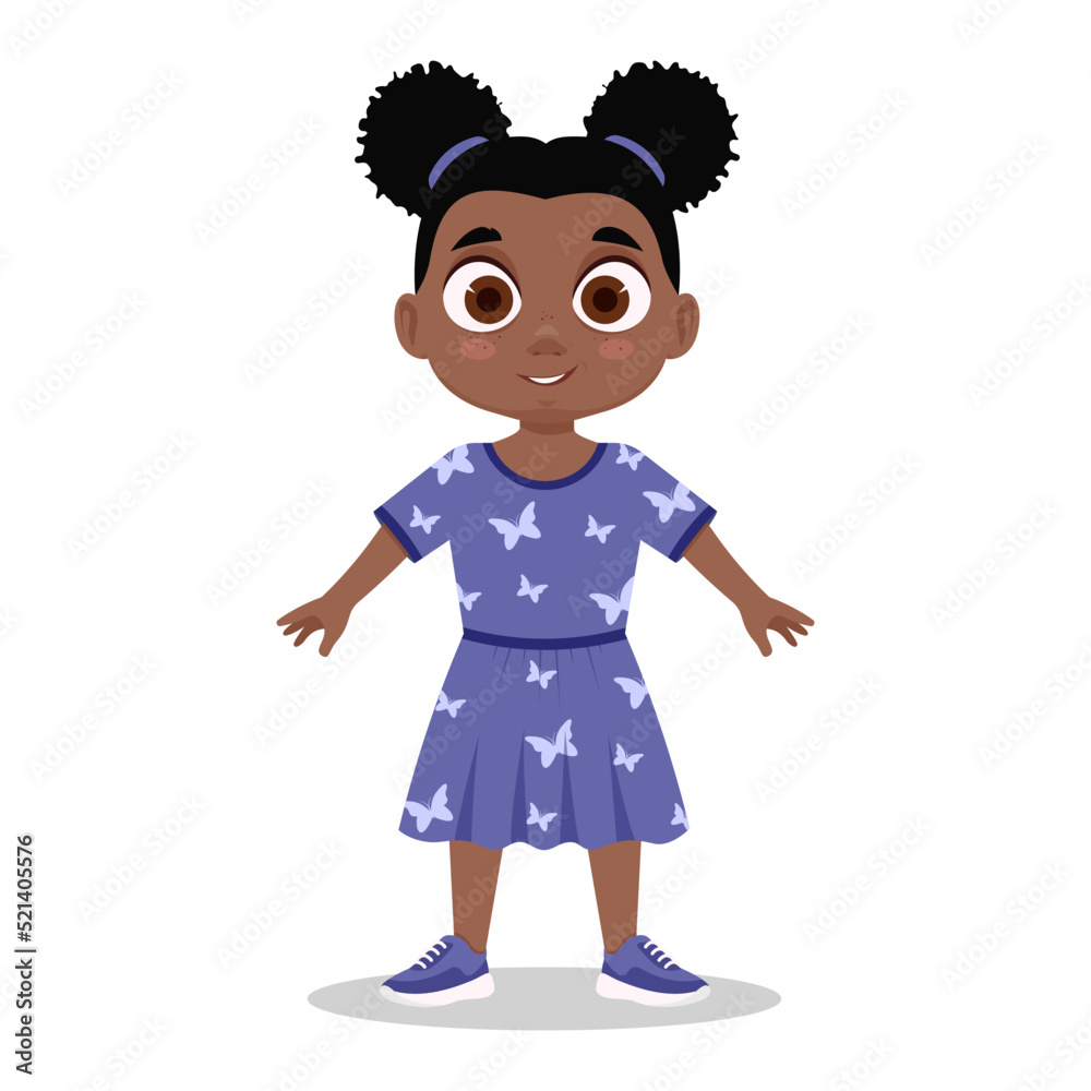 Happy cute girl smiling. Vector illustration Happy cute girl smiling. Vector illustration