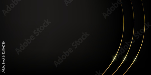 ゴールドの曲線のある、ラグジュアリーな雰囲気の背景素材