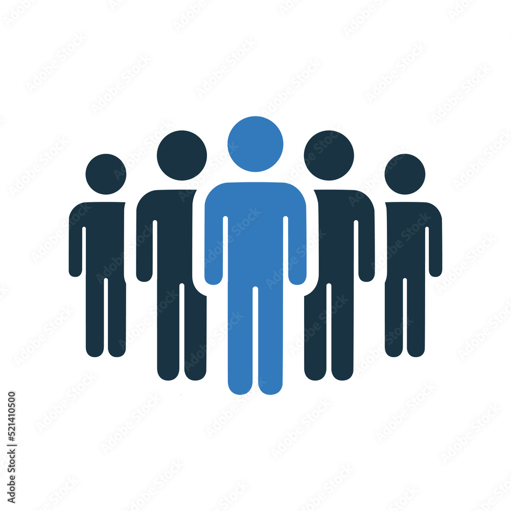 Simple human icon business design isolated Vector Image