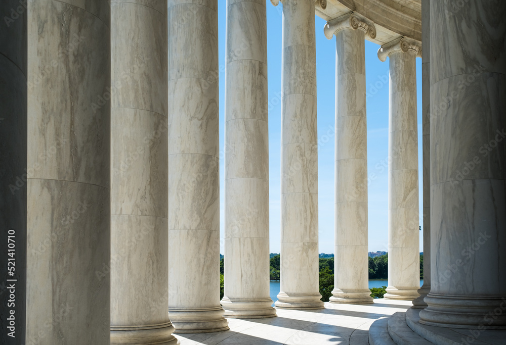 Architectural Columns with Sunlight Shining Through them Architectural Columns with Sunlight Shining Through them