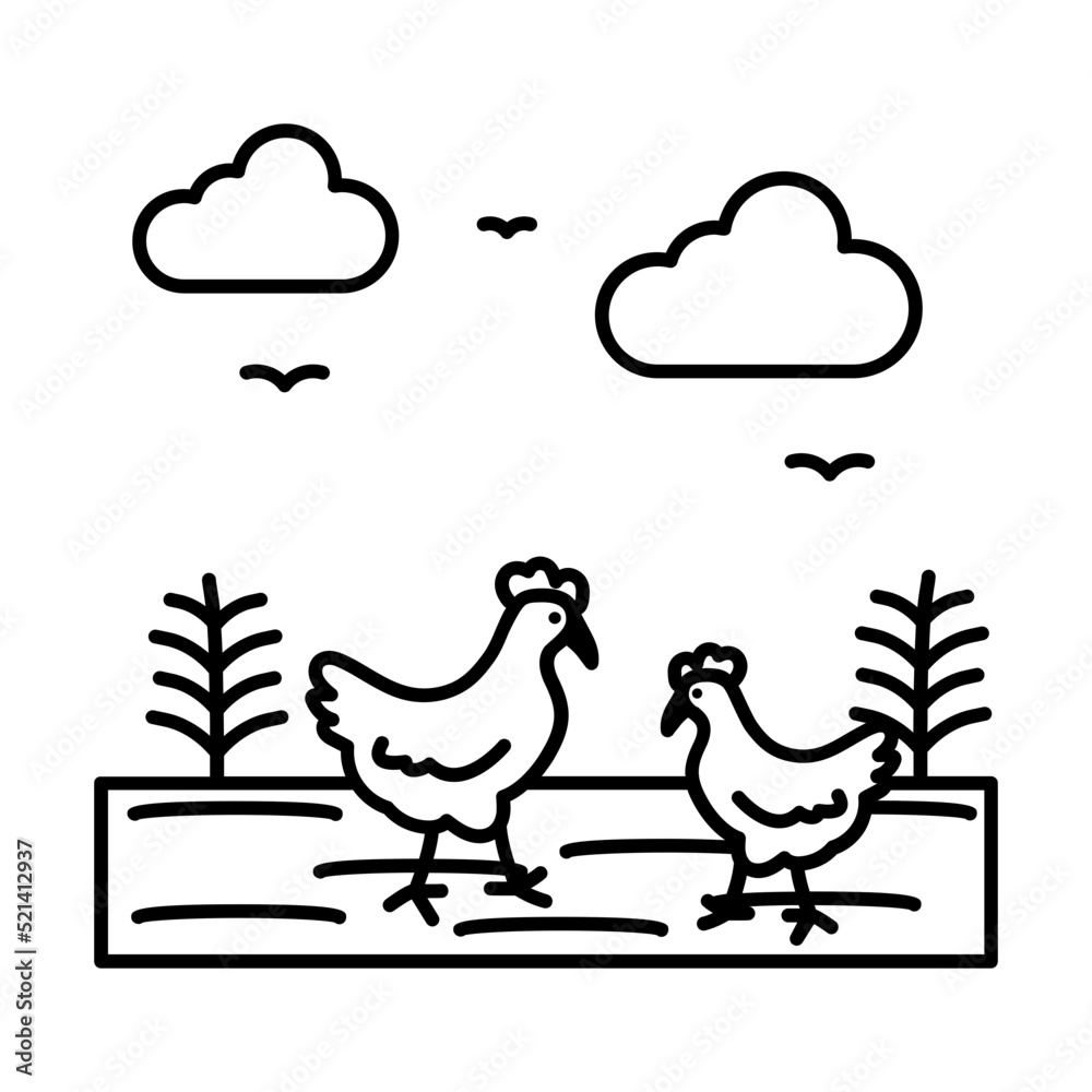 Fototapeta premium unglazed or glazed pottery vector line icon design, Farming and Agriculture symbol, village life Sign, Rural and Livestock stock illustration, buttermilk in clay pot Concept