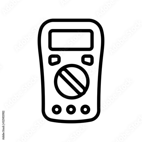 Multimeter olor line icon. Pictogram for web page