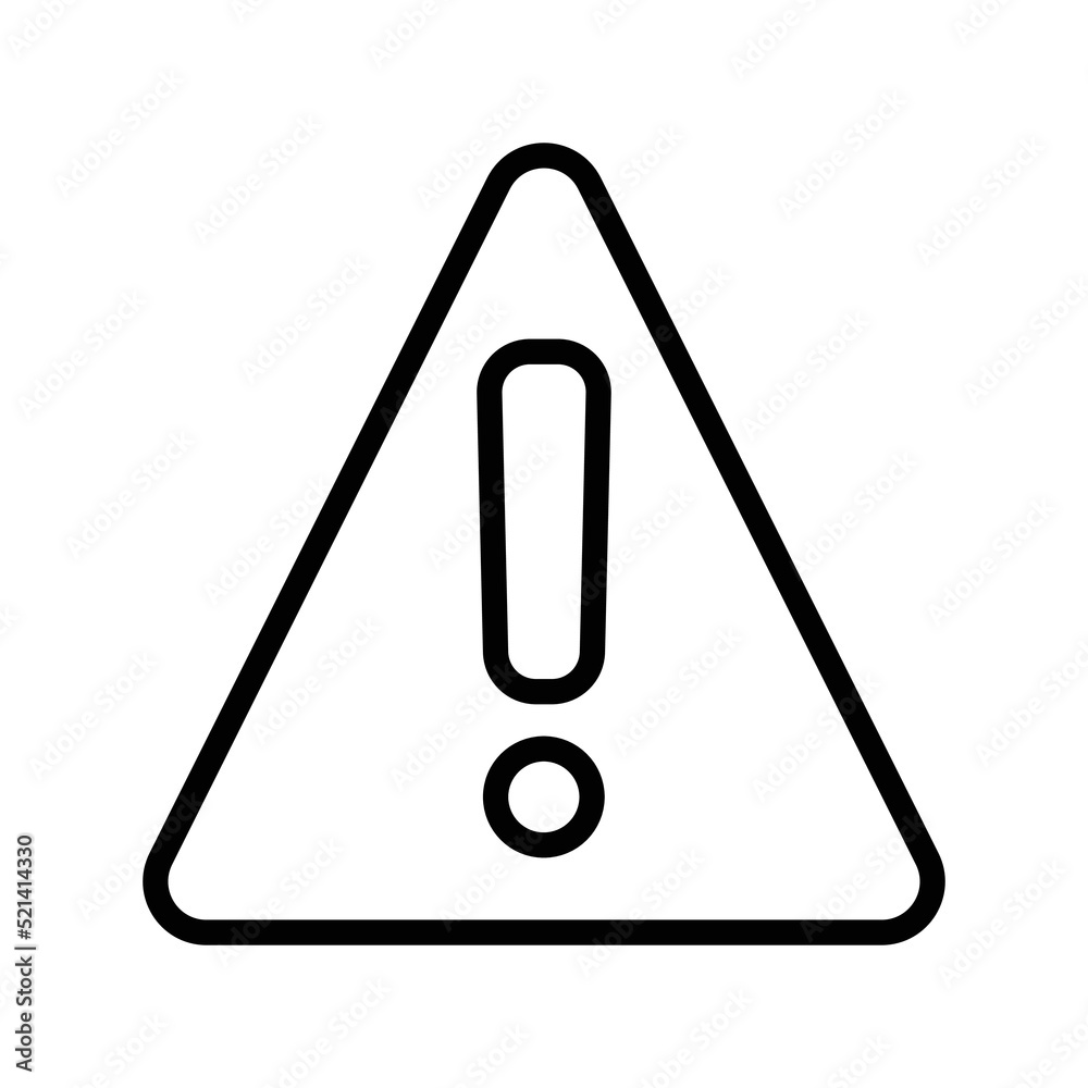 Danger olor line icon. Pictogram for web page Danger olor line icon. Pictogram for web page