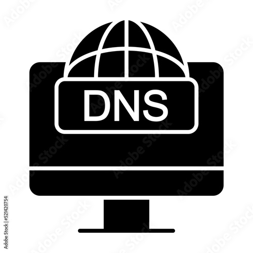 DNS Glyph Icon