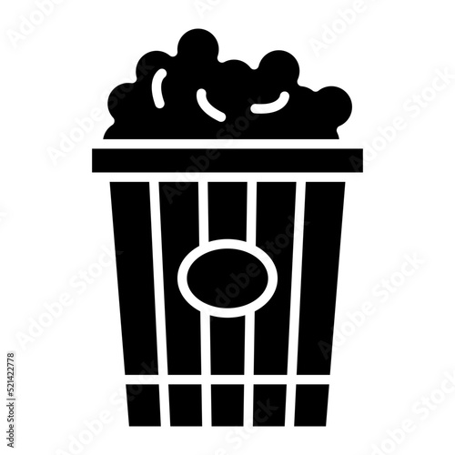 Popcorn Glyph Icon