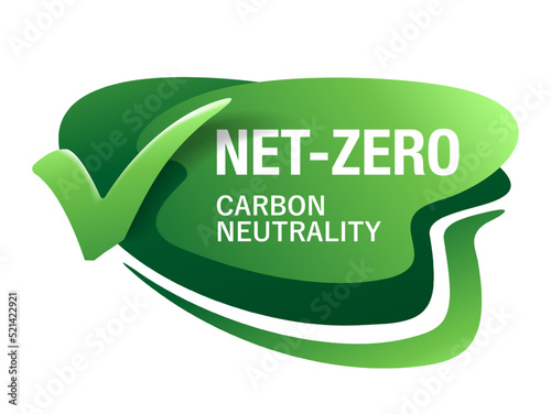 Net zero carbon neutrality badge