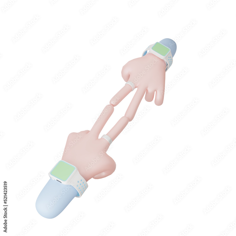 friendship day hand gesture isolated 3d rendering friendship day hand gesture isolated 3d rendering