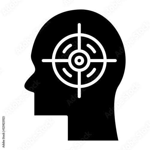 Obsession Glyph Icon