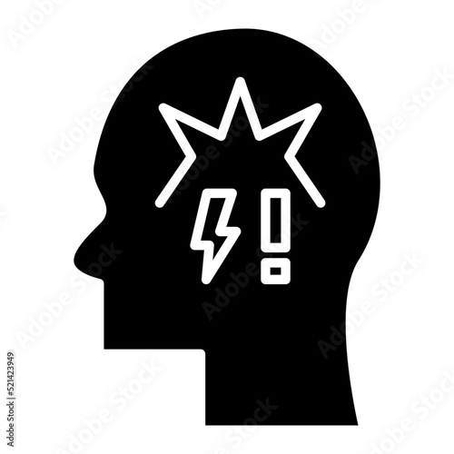 Panic Atack Glyph Icon