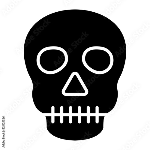 Skull Glyph Icon