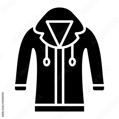 Hoodie Glyph Icon