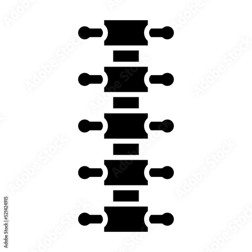 Dorsal Spine Glyph Icon