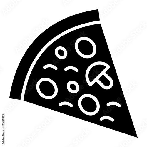 Pizza Slice Glyph Icon